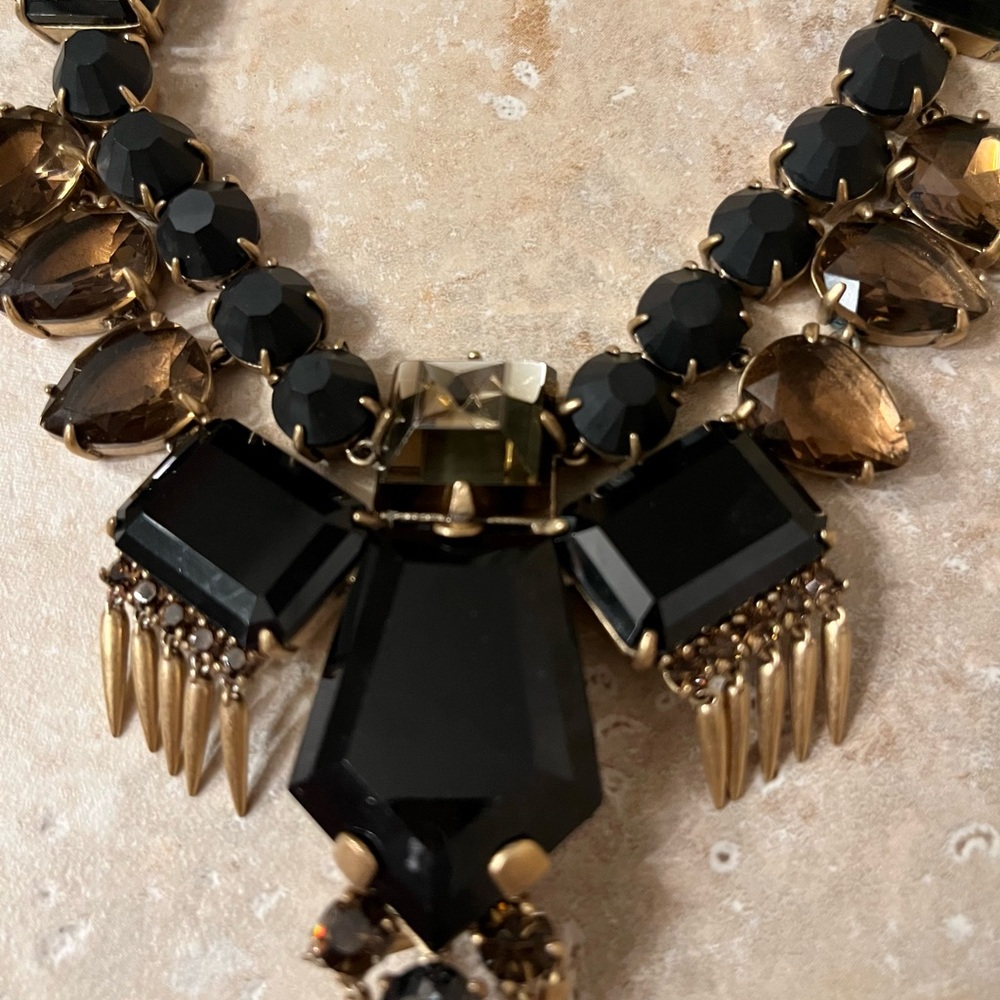 J crew rare vintage statement rhinestone necklace